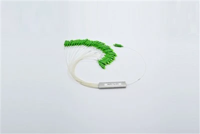 Divisor de fibra PLC 1X32, tub d'acer, fibra nua 250μm, SC APC, monomode