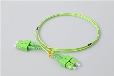 Cordó de connexió de fibra òptica SC APC Duplex Verd